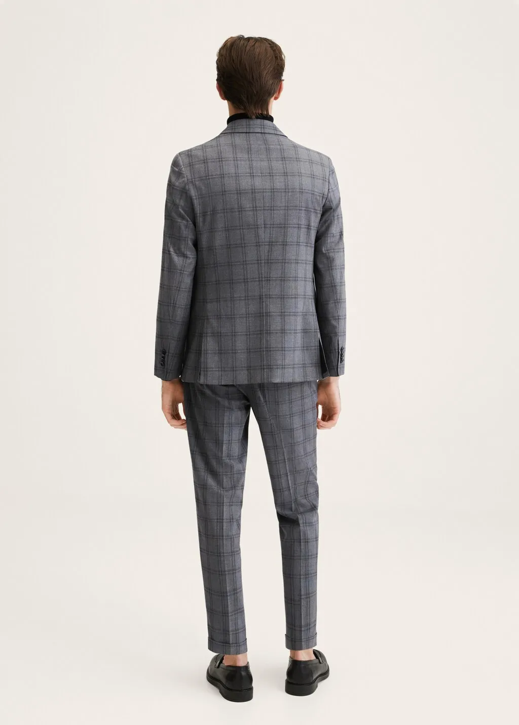Pantaloni completo slim fit quadri
