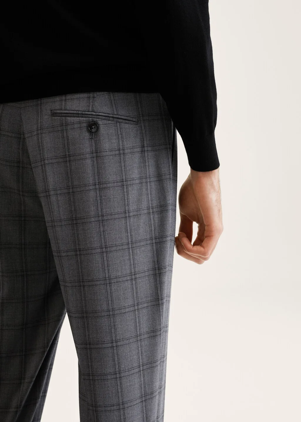 Pantaloni completo slim fit quadri
