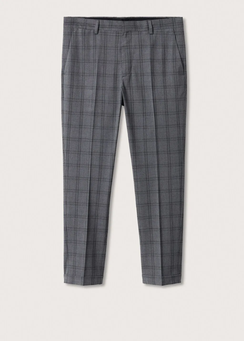 Pantaloni completo slim fit quadri