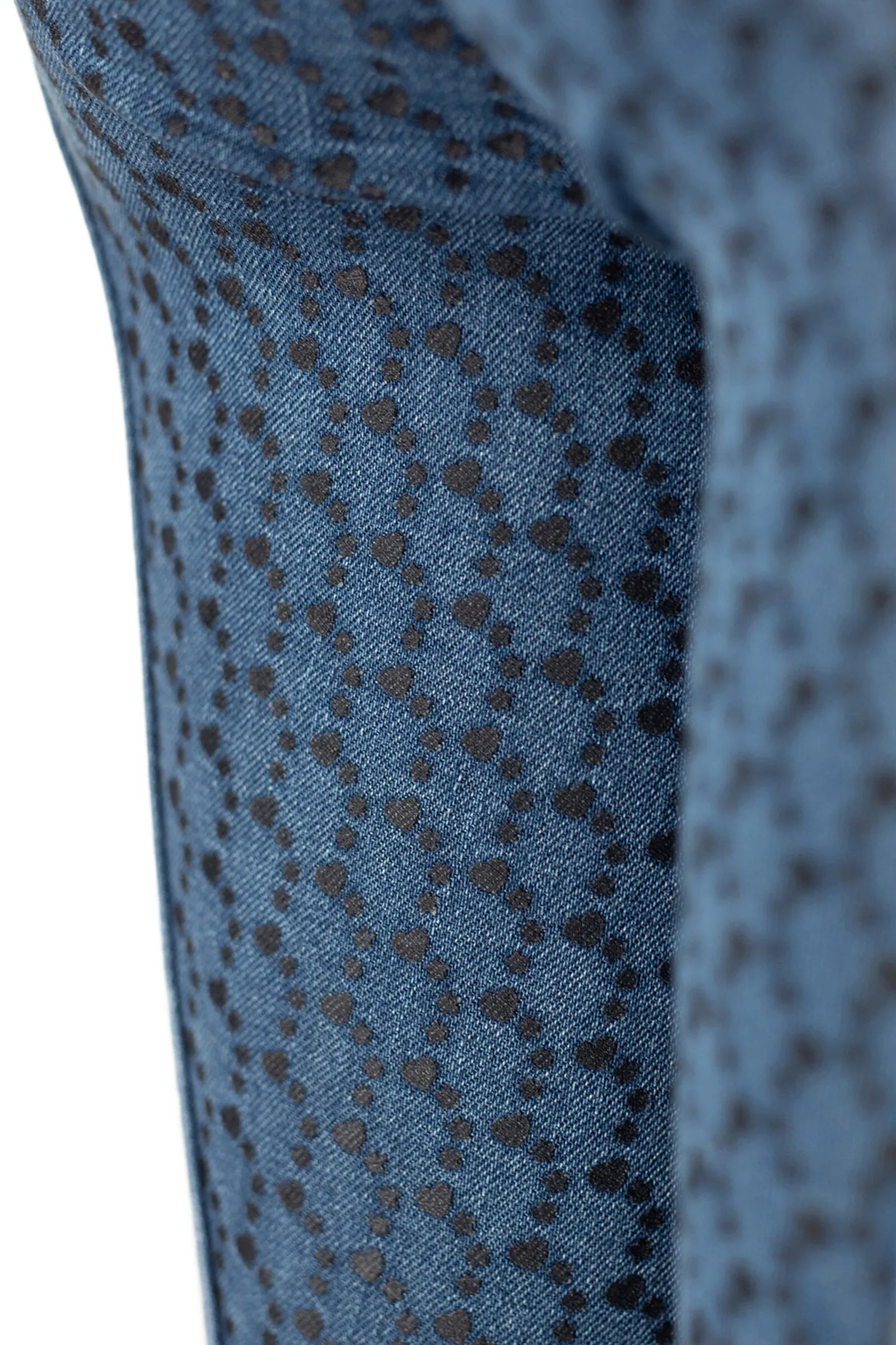 Pantaloni da equitazione Horze Poppy, in silicone, denim, bambini