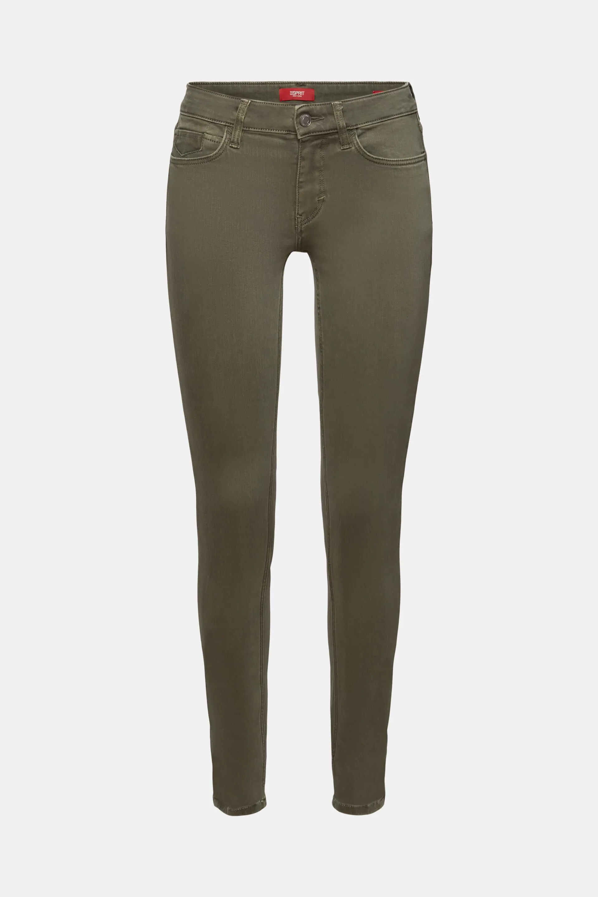 Pantaloni skinny a vita media