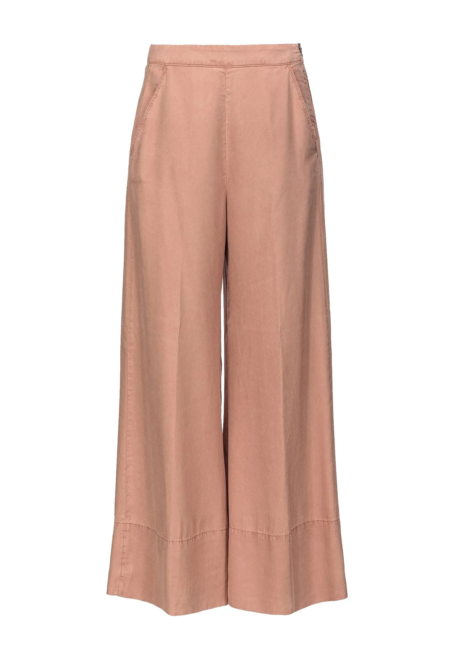 PANTALONI WIDE-LEG "PAOLINA" CAMMELLO