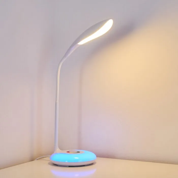 Paphos Lampada da tavolo LED Bianco, 1-Luce, Cambia colore
