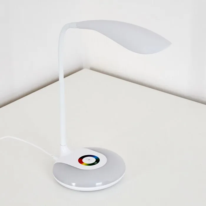 Paphos Lampada da tavolo LED Bianco, 1-Luce, Cambia colore