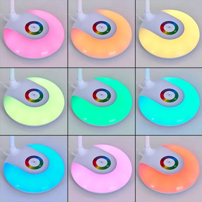 Paphos Lampada da tavolo LED Bianco, 1-Luce, Cambia colore