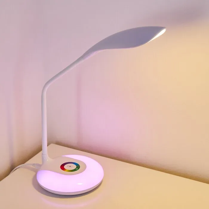 Paphos Lampada da tavolo LED Bianco, 1-Luce, Cambia colore