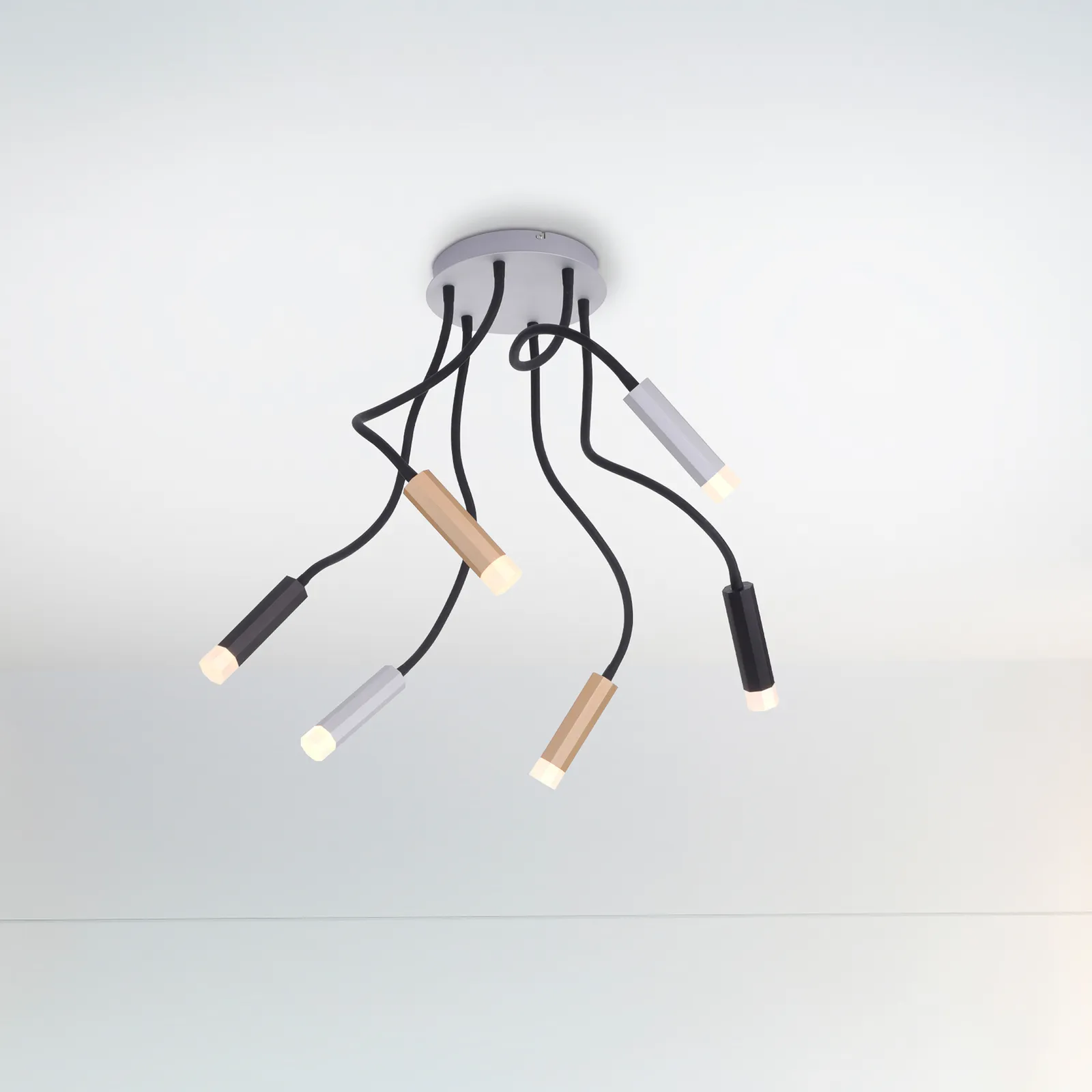 Paul Neuhaus Pure-Gemin plafoniera LED 6 luci mix