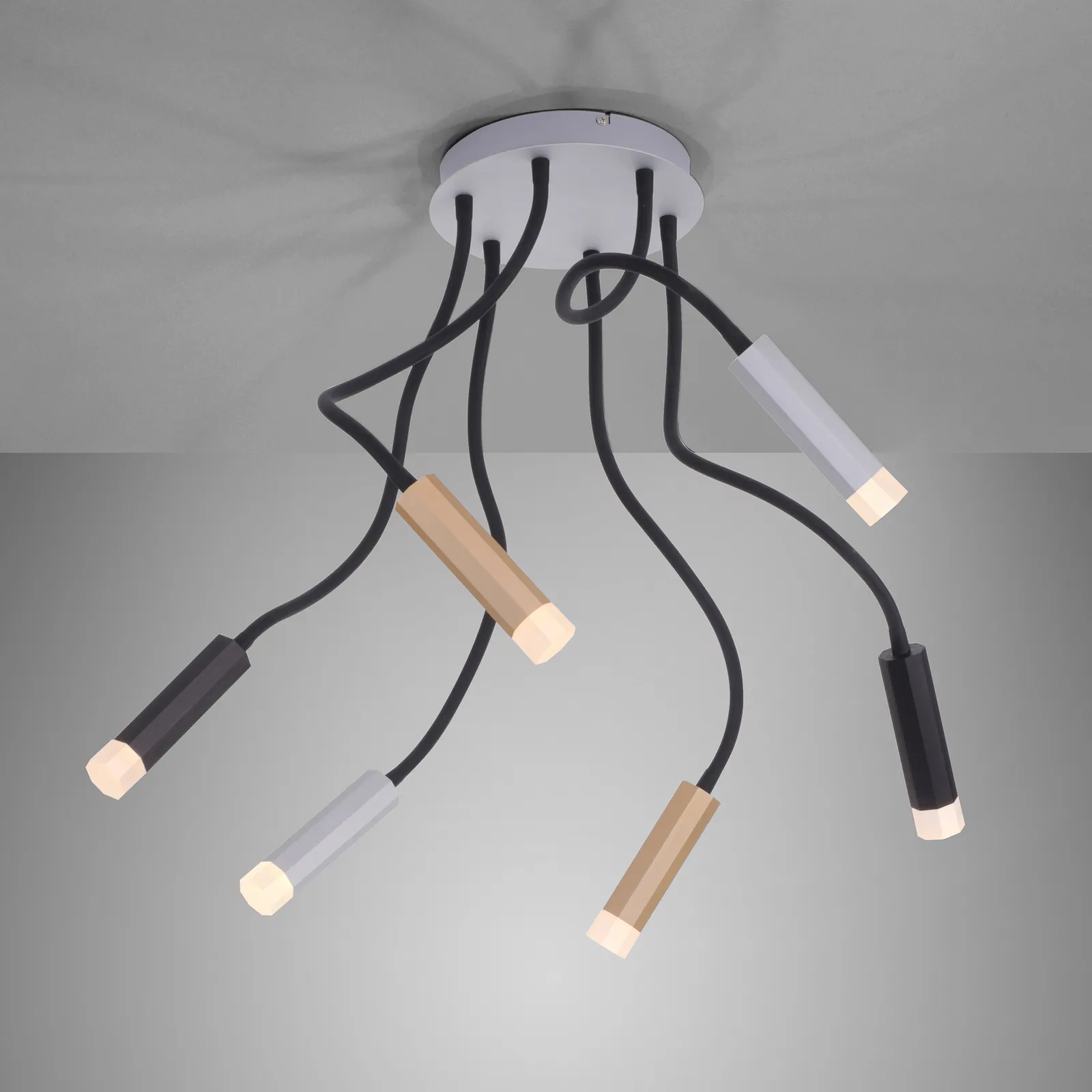 Paul Neuhaus Pure-Gemin plafoniera LED 6 luci mix