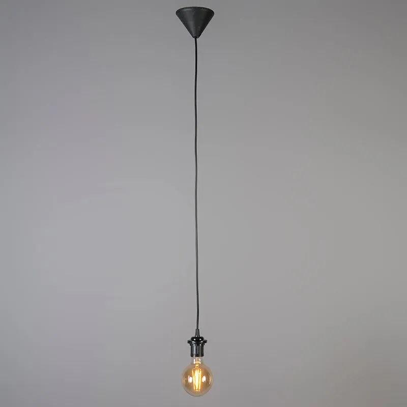 Pendant Lamp with Shade Red Round 30cm