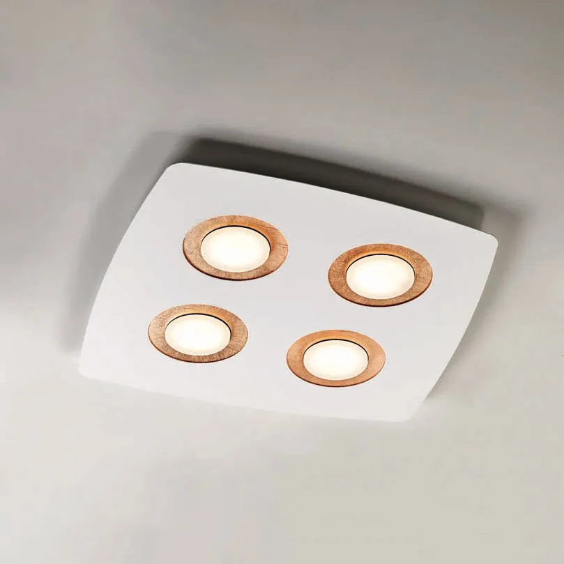Plafoniera ILLUMINANDO – DEMETRA Metallo 4 Luci L. 47×47