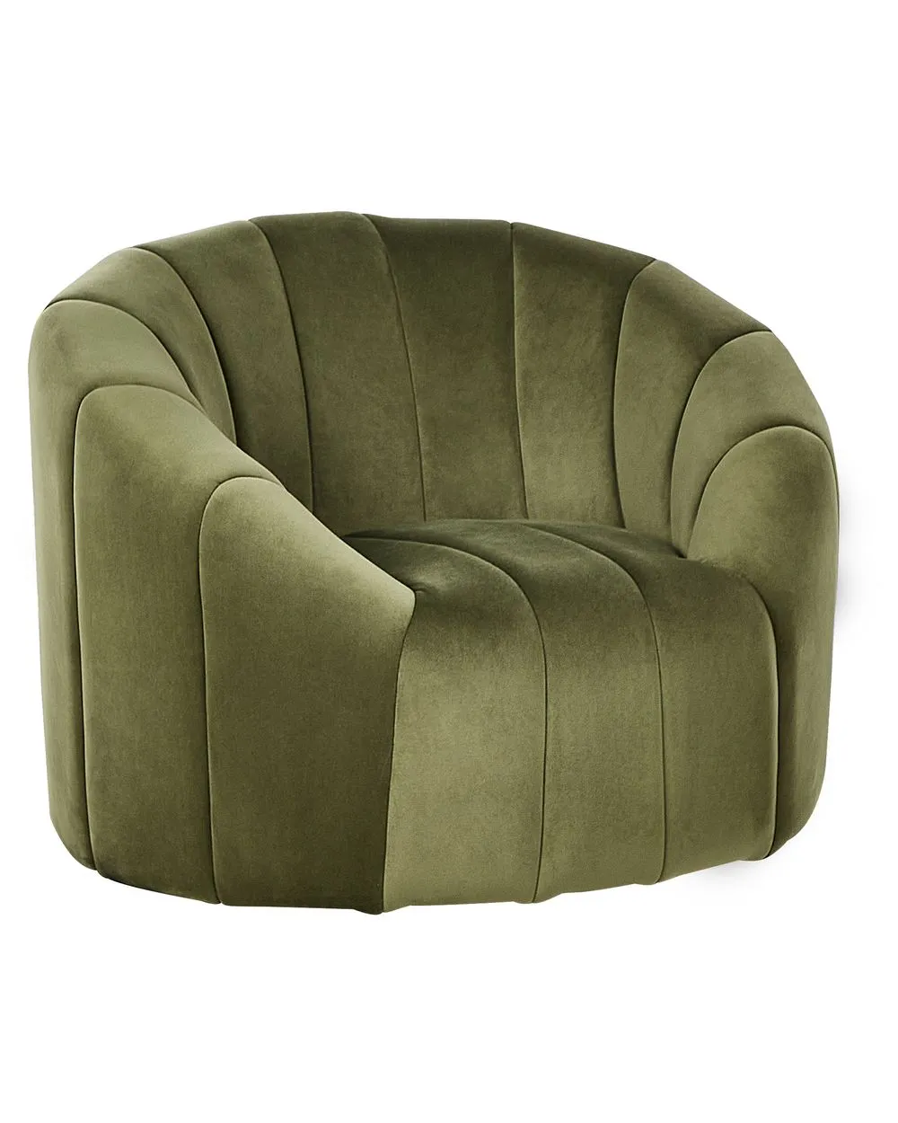 Poltrona MALUNG Velluto Verde scuro