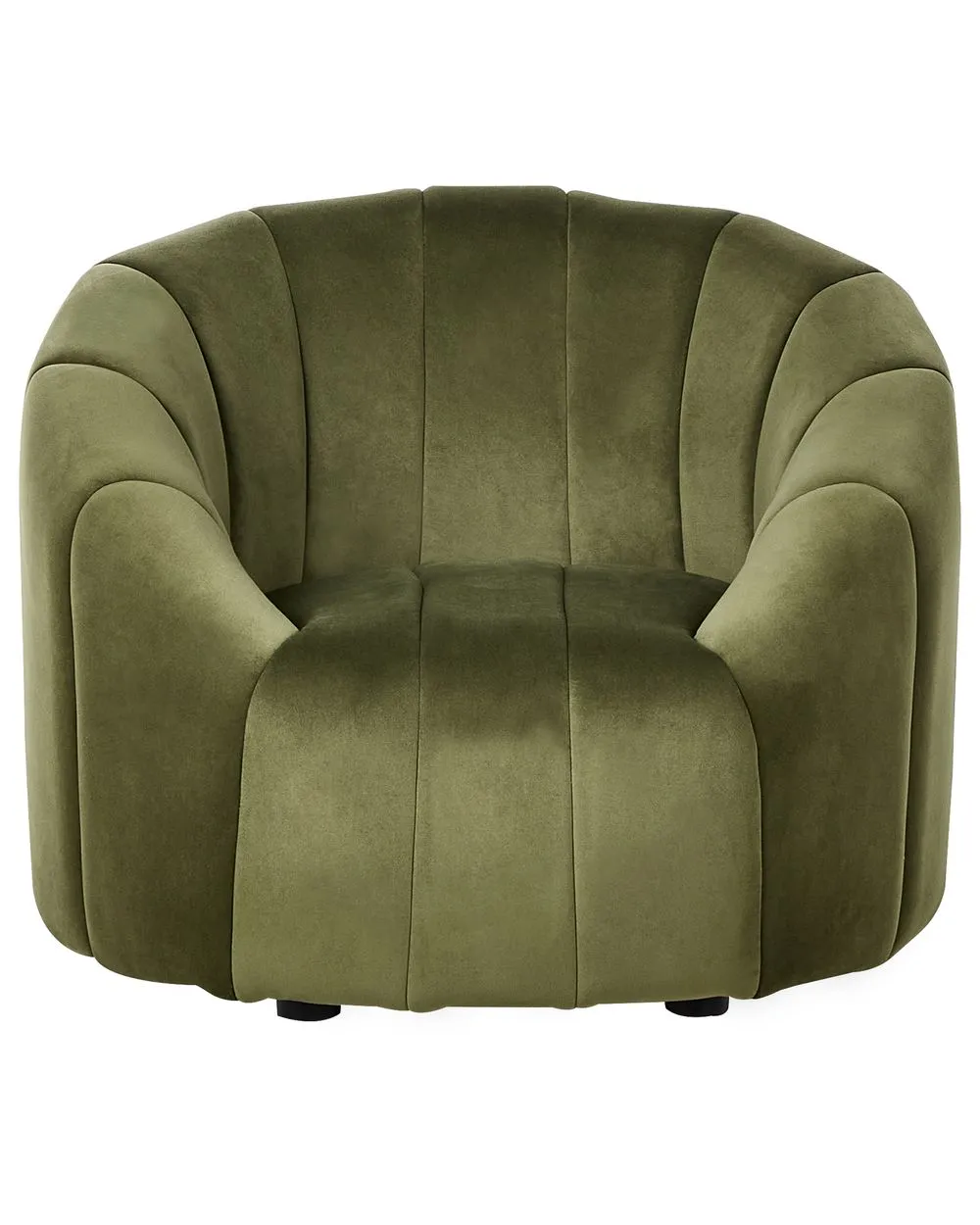 Poltrona MALUNG Velluto Verde scuro