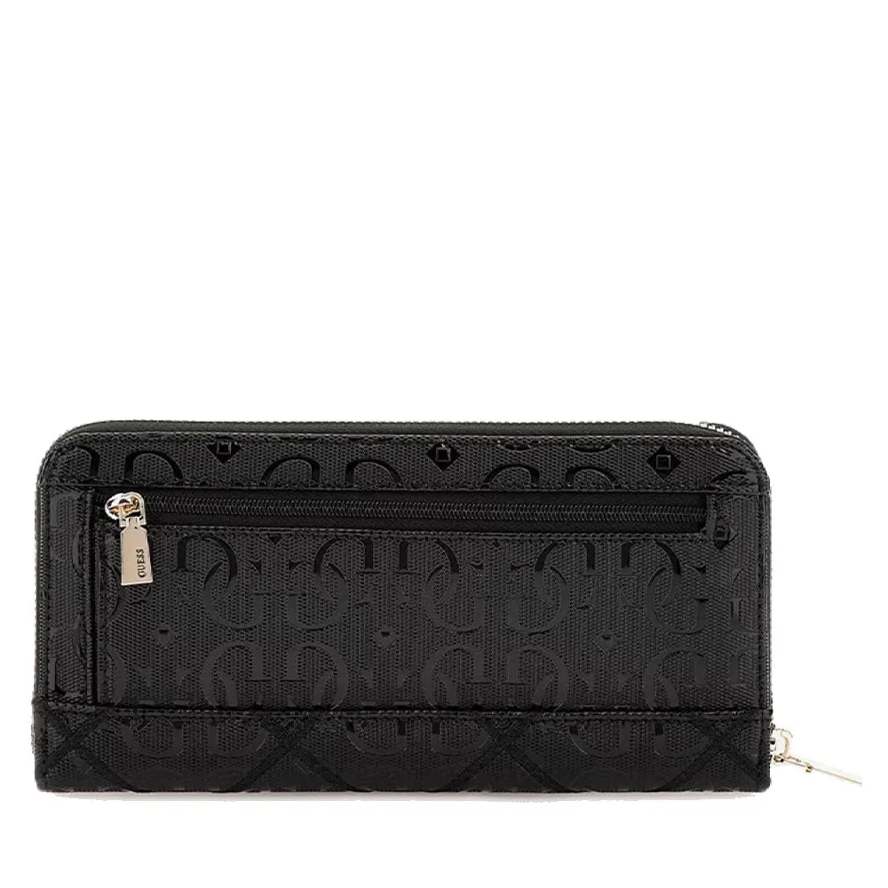 Portafoglio Donna GUESS Chiuso con Zip Linea Caddie colore Nero