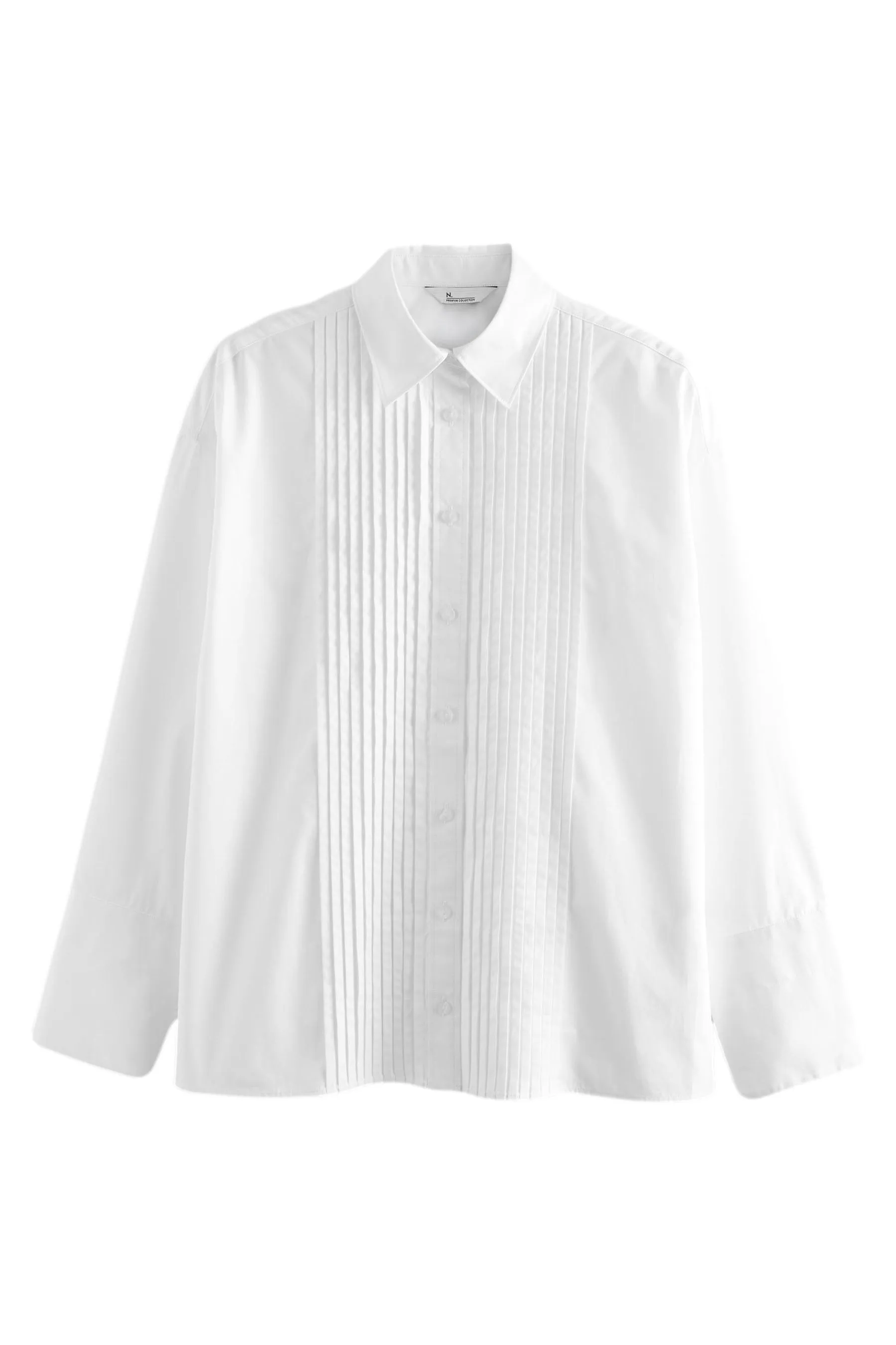 Premium A pieghe Manica lunga Camicia