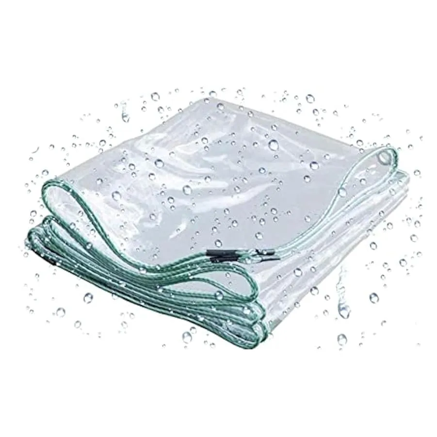 QYRKYP Tarpaulin Trasparente Impermeabile All’Aperto e da Interno Impermeabile, Copertura Del Tela Impermeabile, Antivento per I