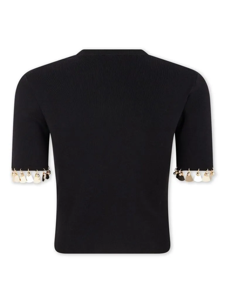 rabanne Top dettaglio borchie
