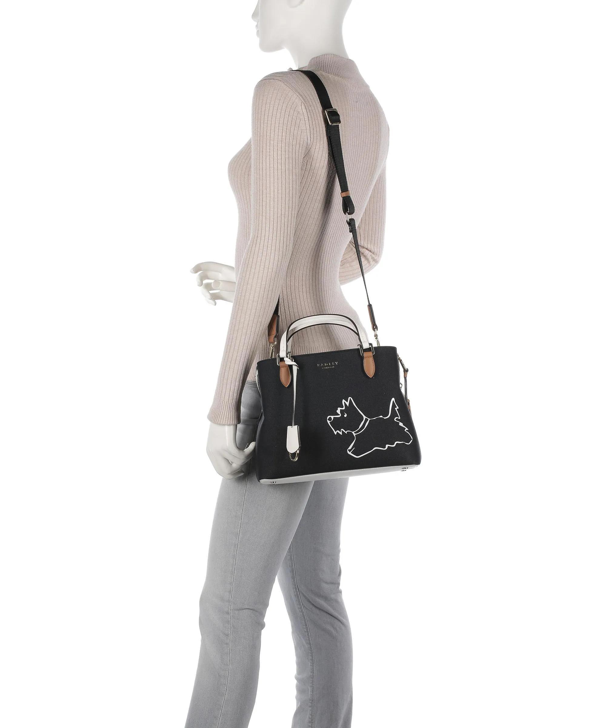  Radley London Palace Gardens Borsa a mano poliestere riciclato nero  