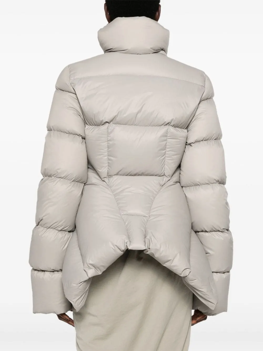 Rick Owens Funnel Neck Cropped Giacca imbottita