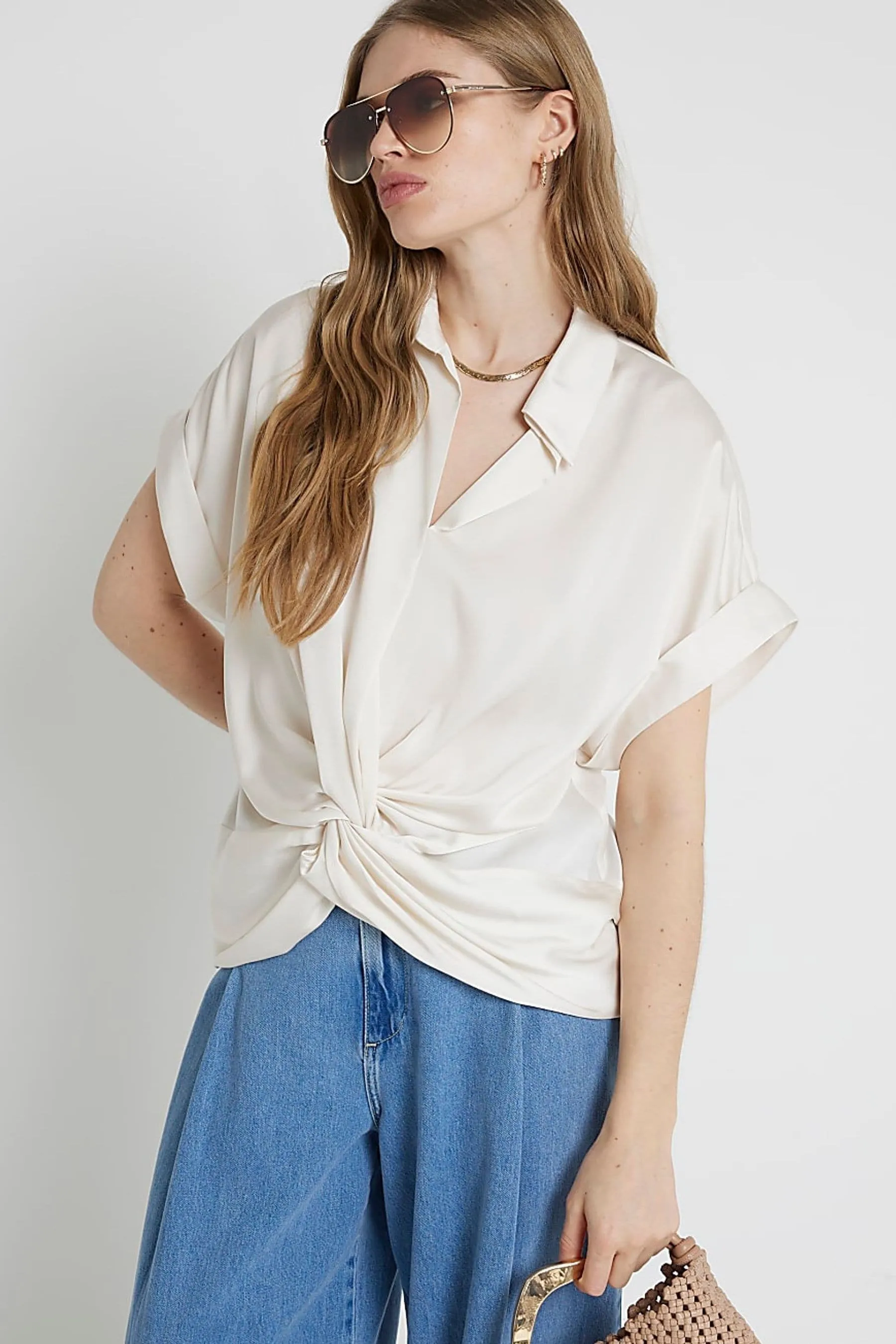 River Island - Blusa a portafoglio