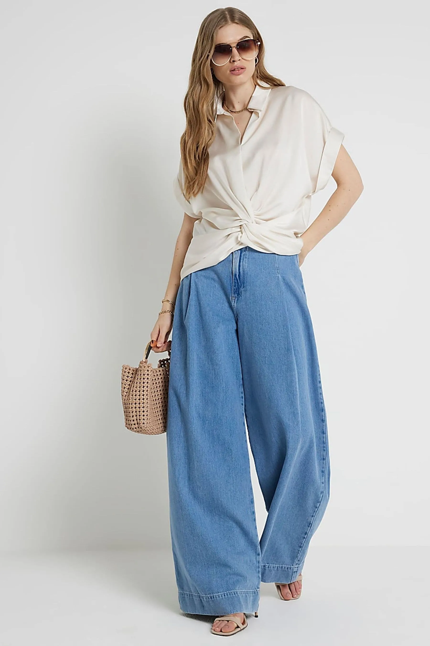 River Island - Blusa a portafoglio