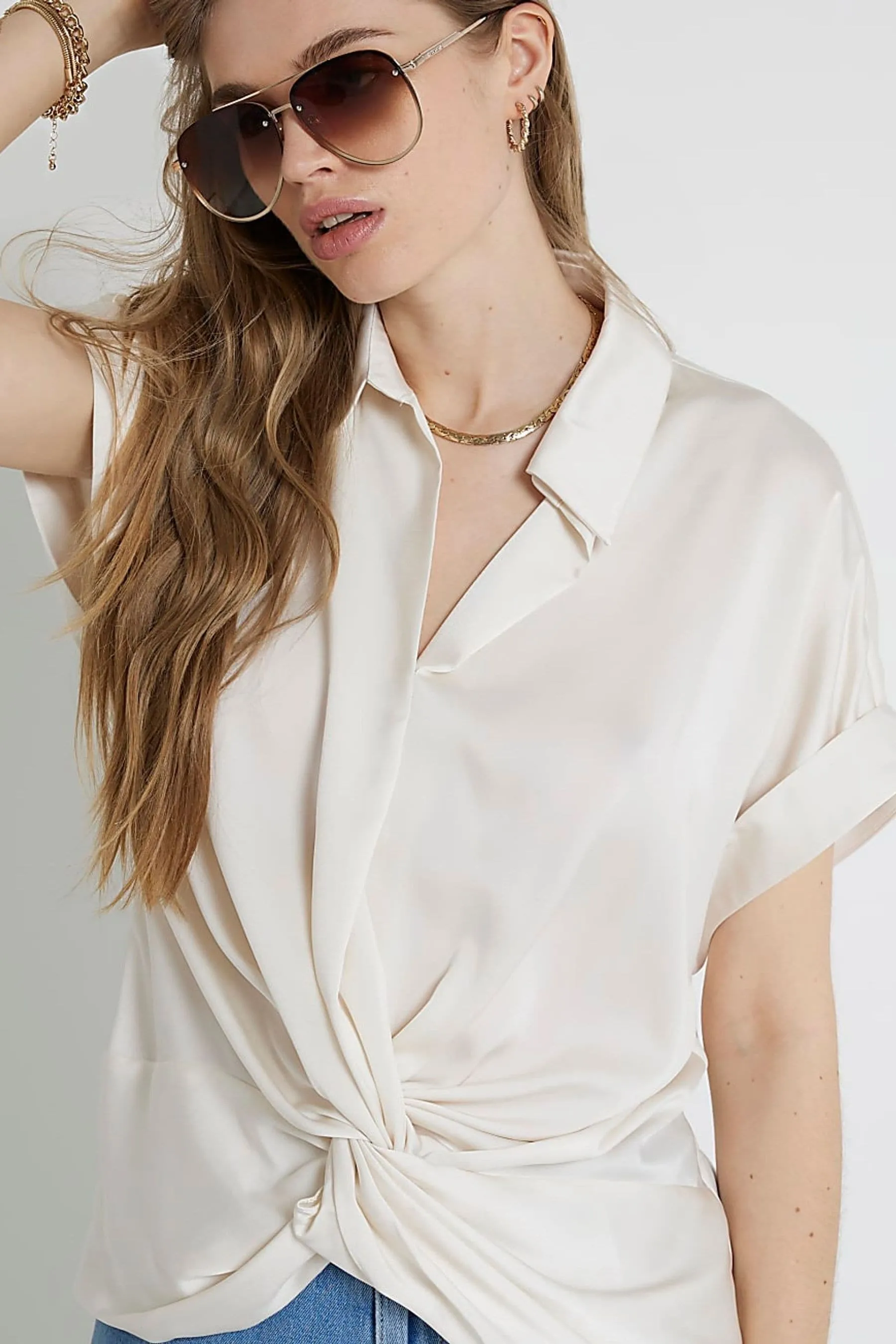 River Island - Blusa a portafoglio