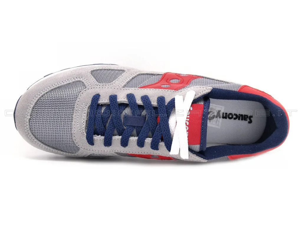 Saucony uomo Shadow Grigio Rosso Blu
