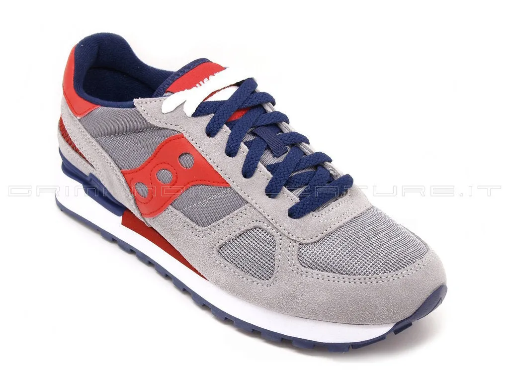 Saucony uomo Shadow Grigio Rosso Blu