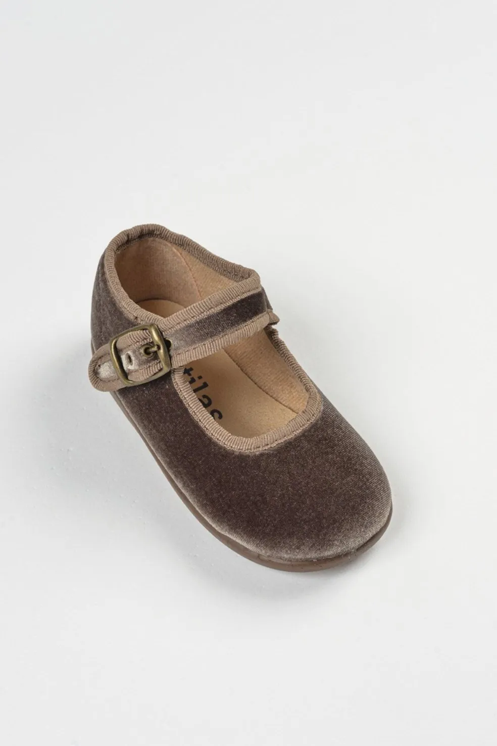 Scarpe bambina in velluto