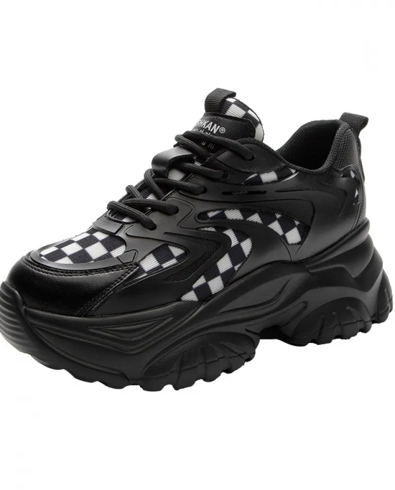 Scarpe piatte per tutte le partite sportive casual con suola spessa da donna nuove