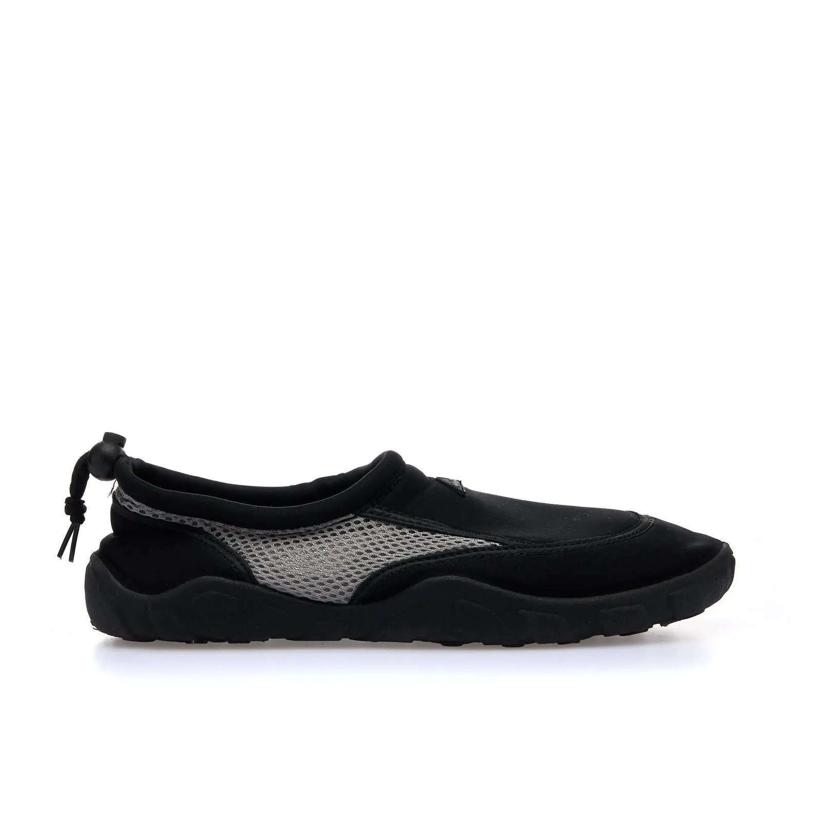 Scarpe uomo nere da scoglio con suola in gomma