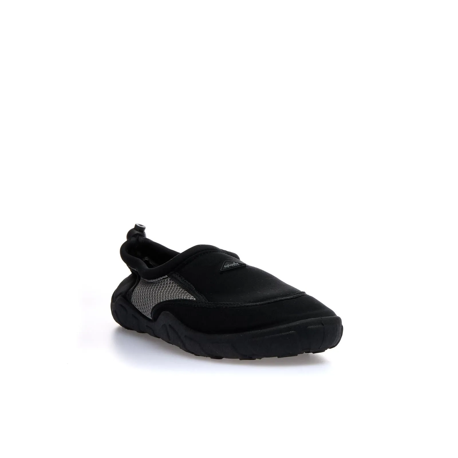 Scarpe uomo nere da scoglio con suola in gomma
