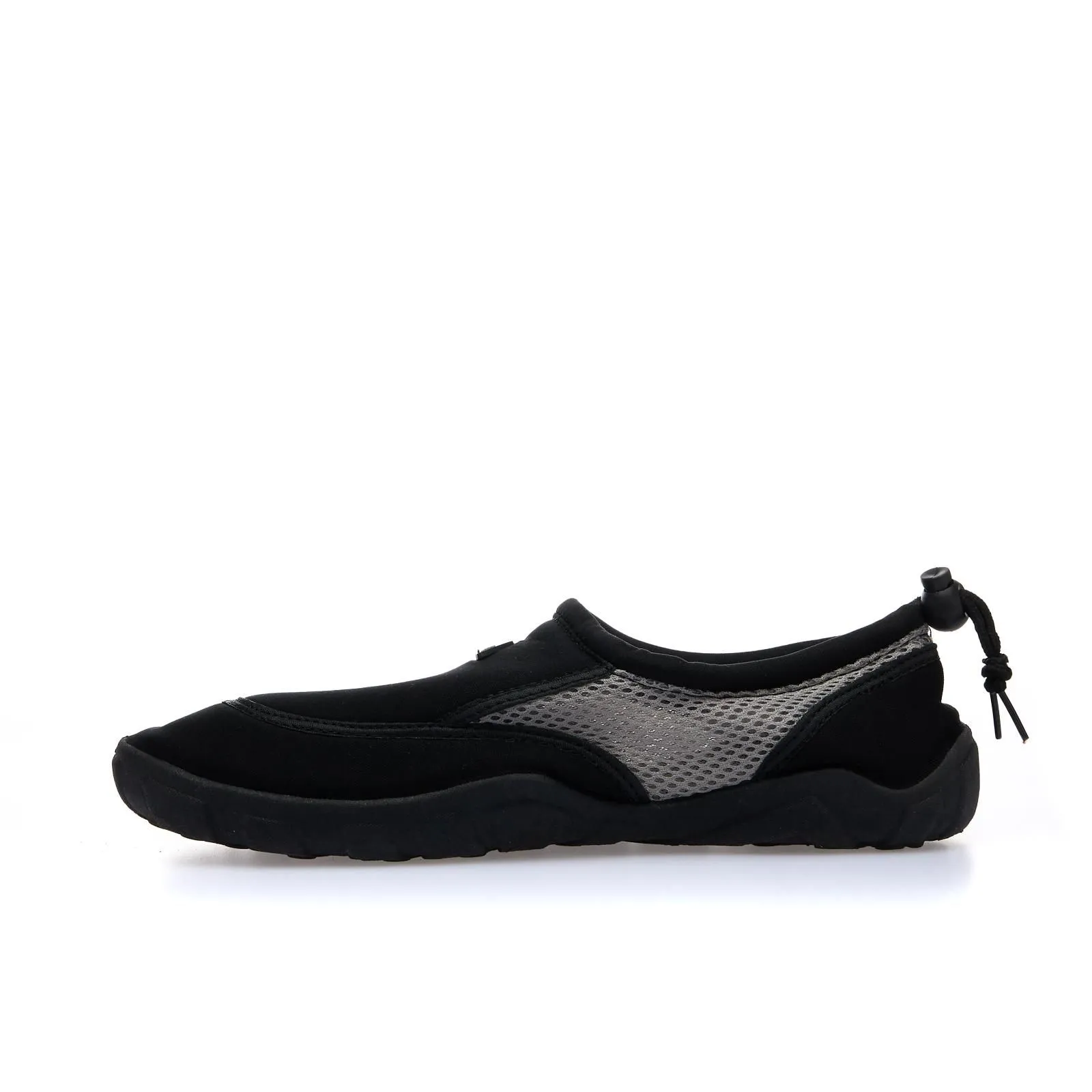 Scarpe uomo nere da scoglio con suola in gomma