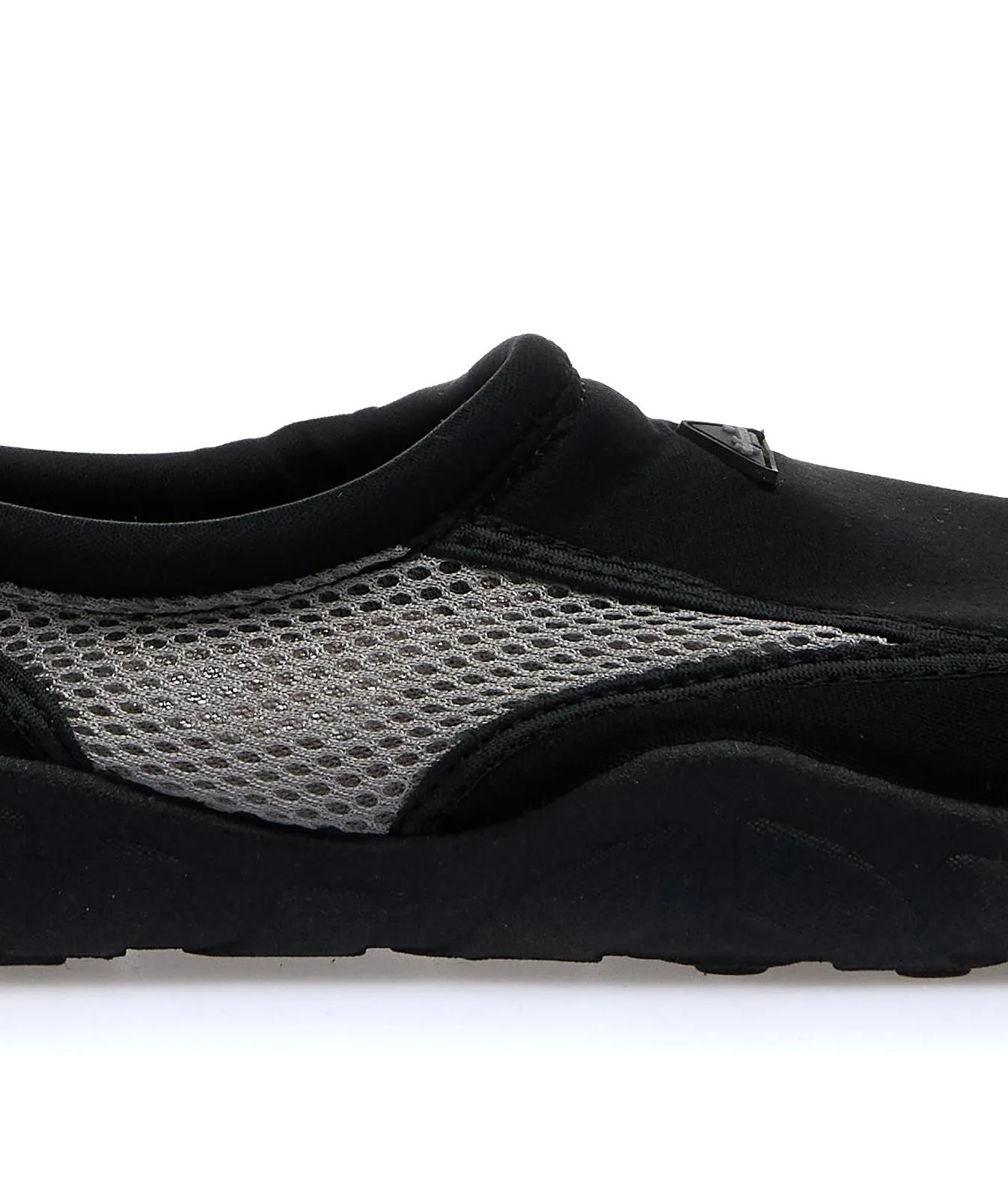 Scarpe uomo nere da scoglio con suola in gomma