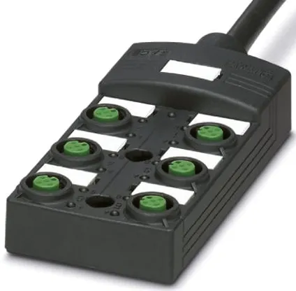 Scatola sensore Phoenix Contact, 6 porte, connettore M12