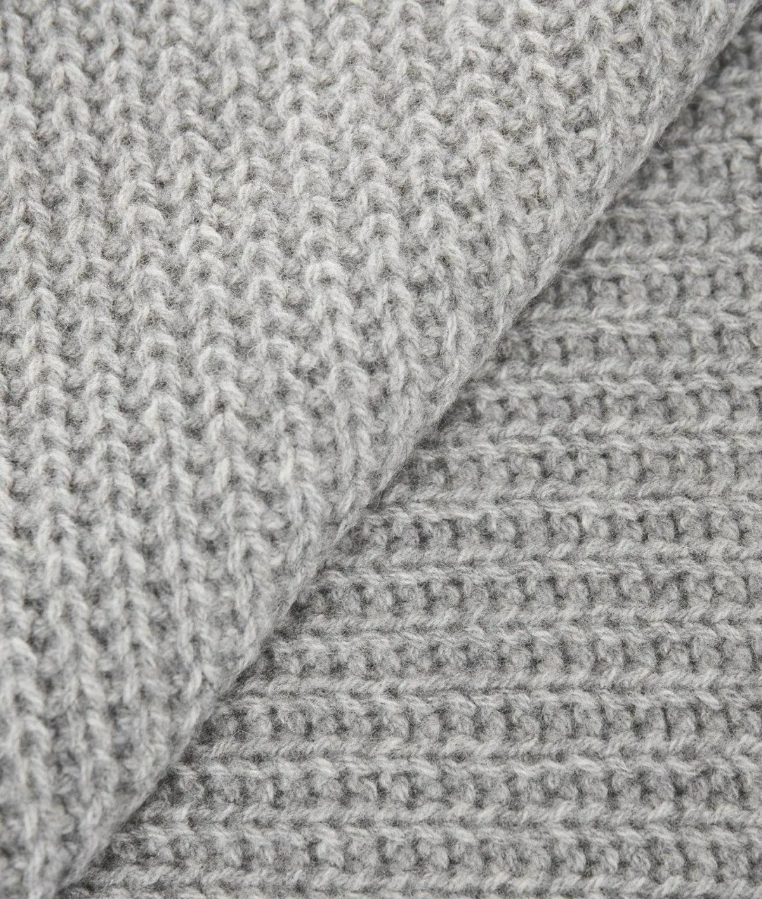 Sciarpa a maglia grigio chiaro grigio chiaro