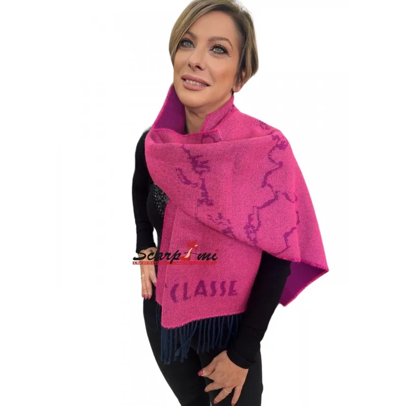 Sciarpa Geo Filetti 40 x 180 FUXIA