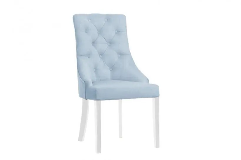 Sedia provenzale velluto blu trapuntata PRINCESS 83