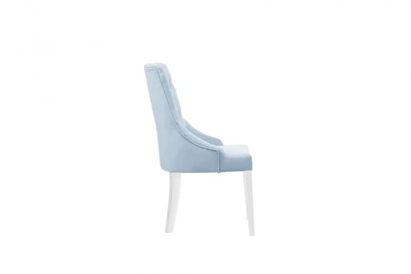 Sedia provenzale velluto blu trapuntata PRINCESS 83