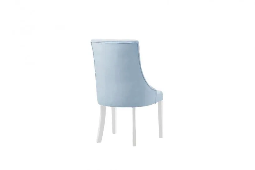 Sedia provenzale velluto blu trapuntata PRINCESS 83