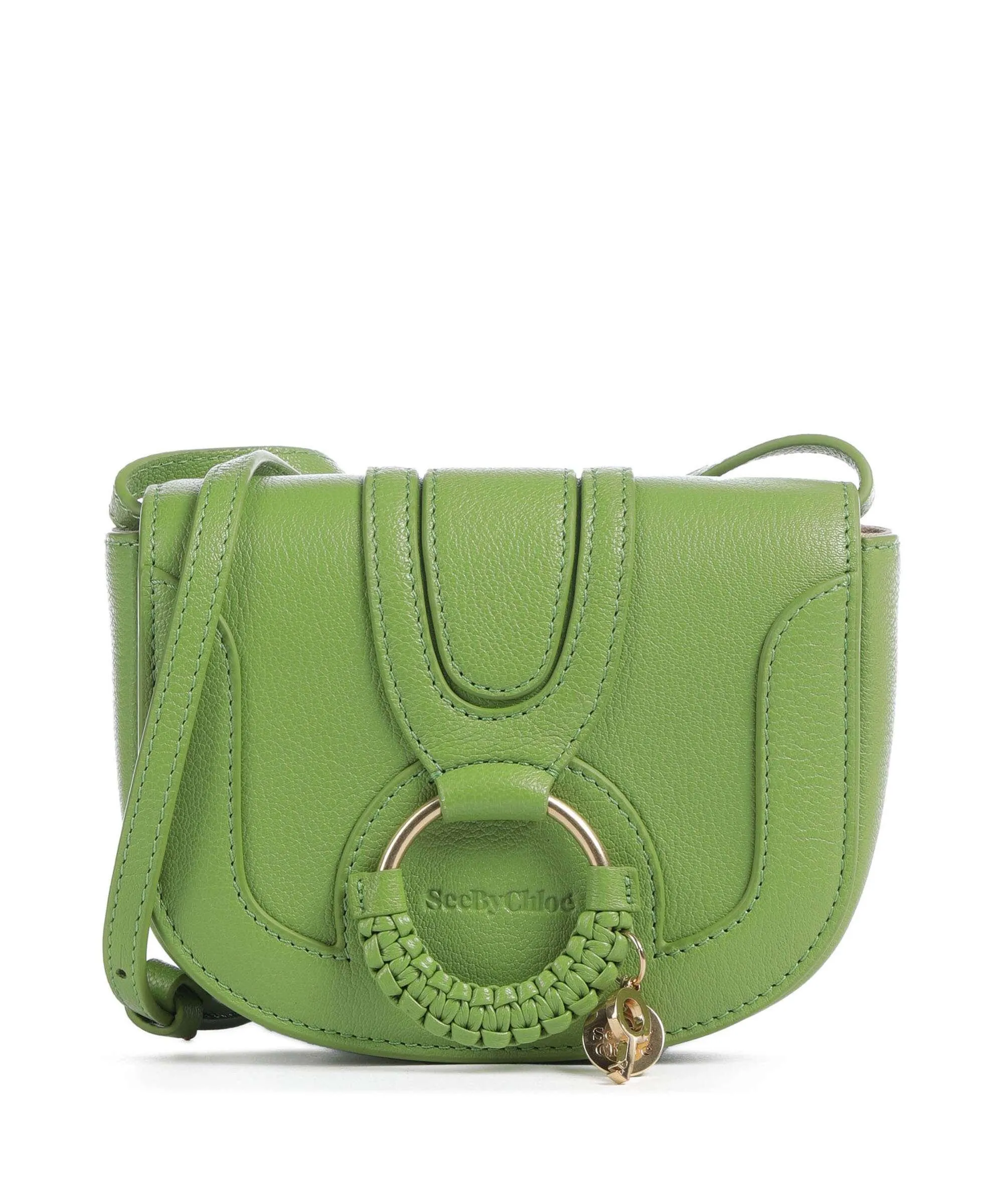  See by Chloé Hana Mini Borsa a tracolla pelle di capra grana verde chiaro  