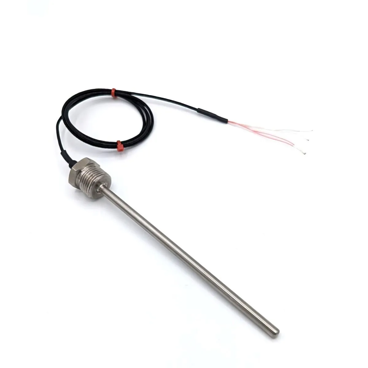 Sensore RTD PT100 RS PRO, Ø 6mm, L. 100mm + 1m, +250°C max