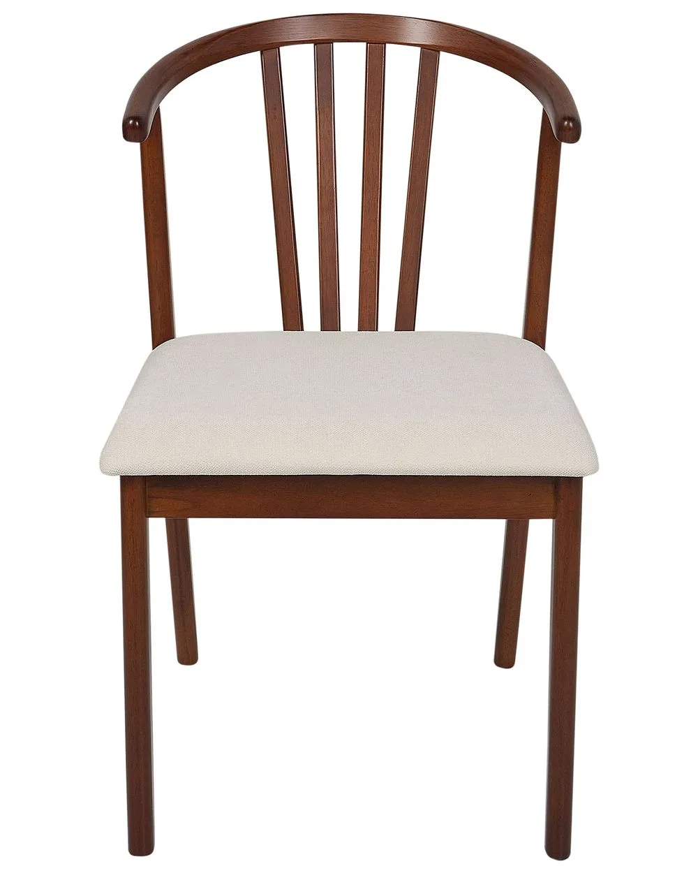 Set of 2 Dining Chairs CRAIG Wood Dark Brown