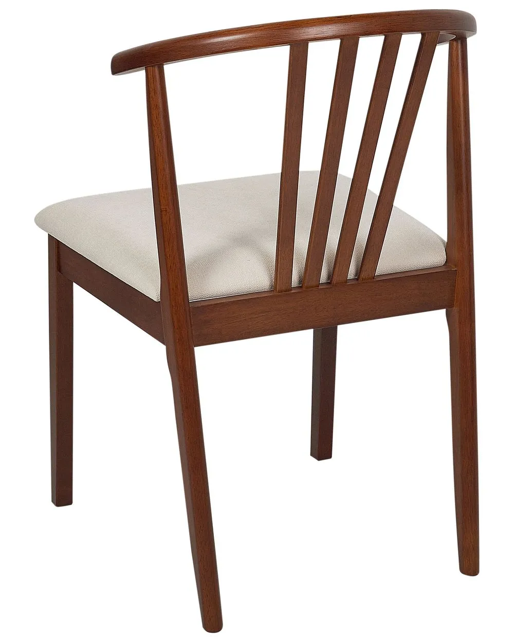 Set of 2 Dining Chairs CRAIG Wood Dark Brown