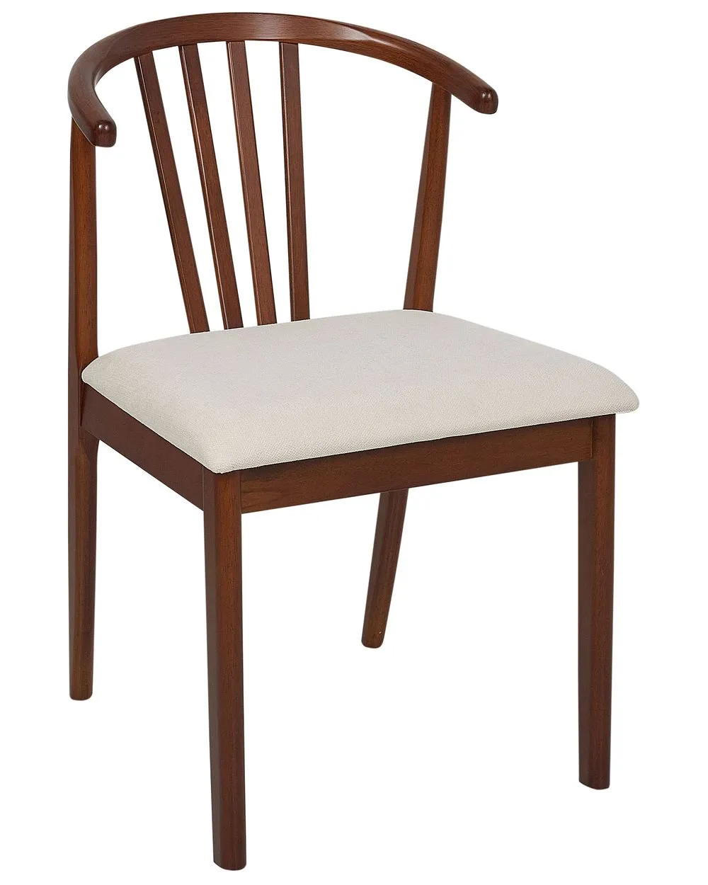 Set of 2 Dining Chairs CRAIG Wood Dark Brown