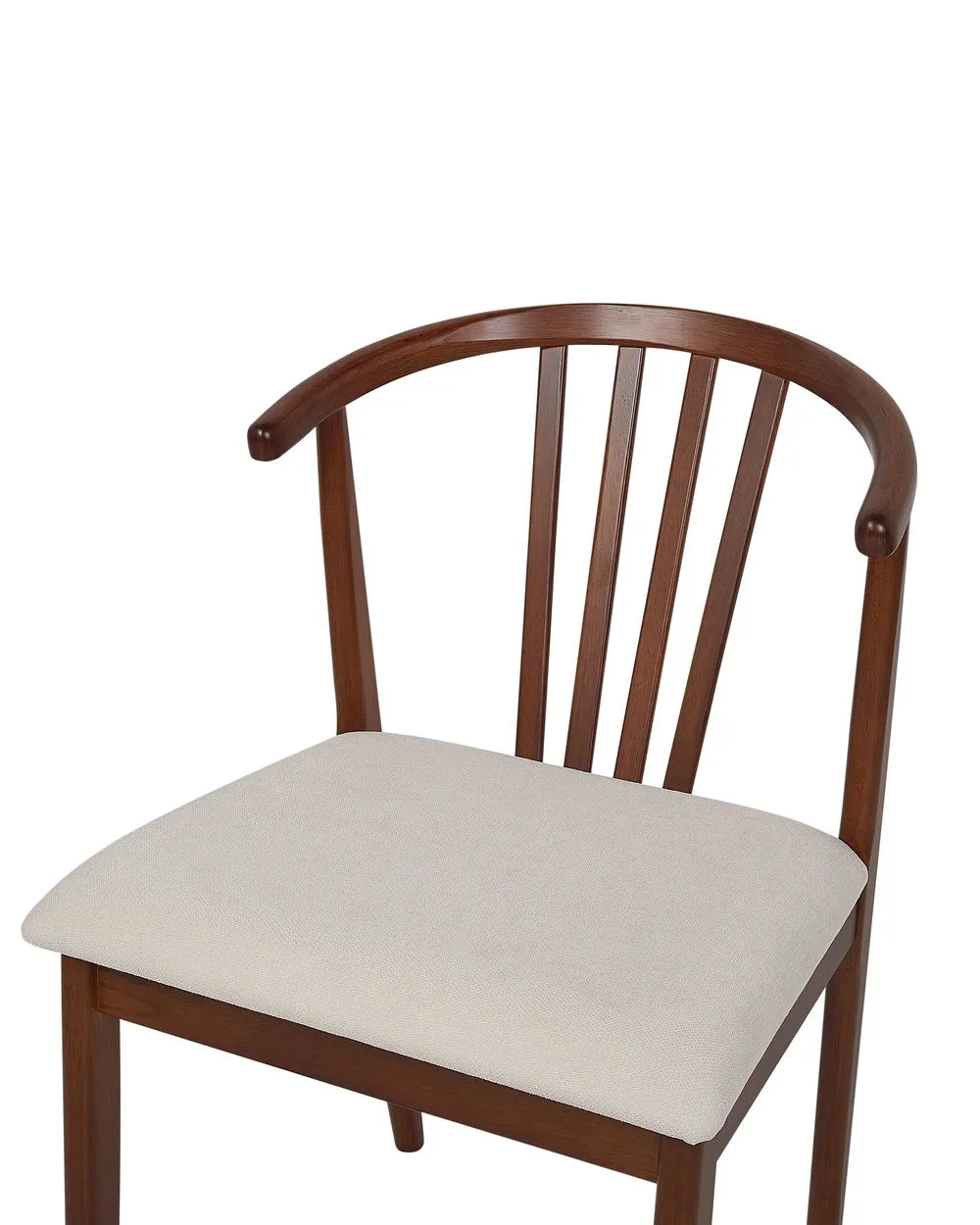 Set of 2 Dining Chairs CRAIG Wood Dark Brown