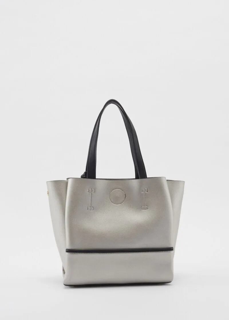 Shopping bag piccola con nappina