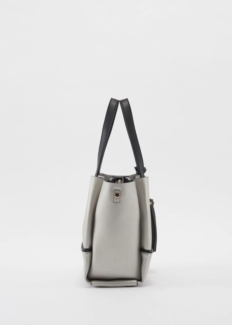 Shopping bag piccola con nappina