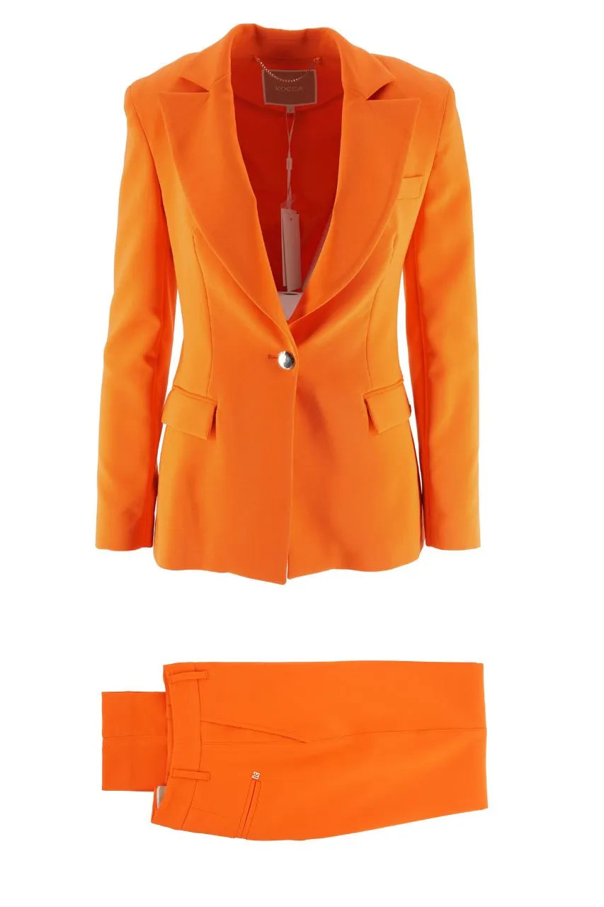 Single-breasted Slim Fit Suit Kocca / Orange
