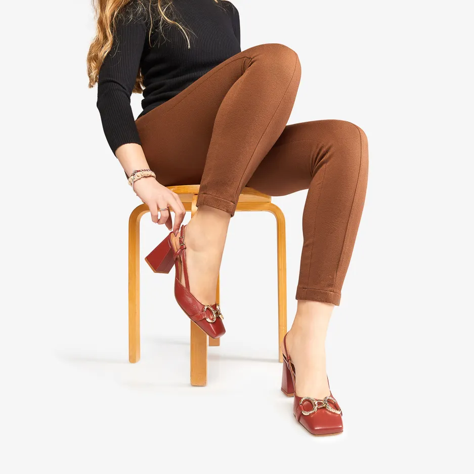 Slingback Mattone Quadra