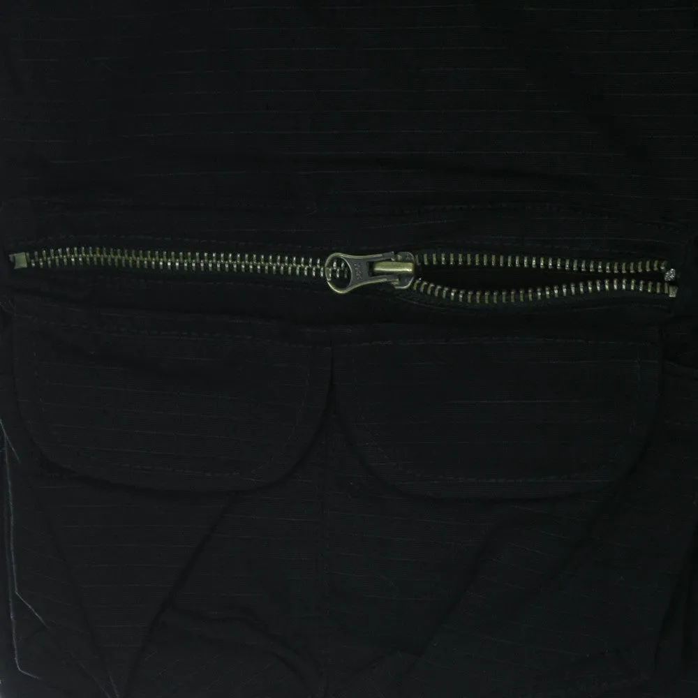 Smanicato Uomo Retrofuture Cargo Sleeveless Jacket Black